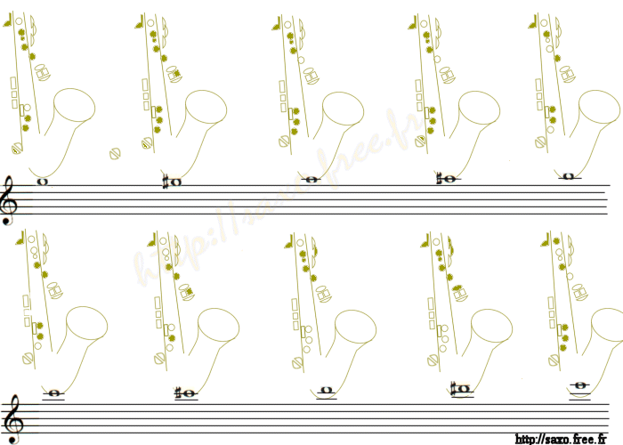 Tableaux de doigté - saxofloetens Webseite!